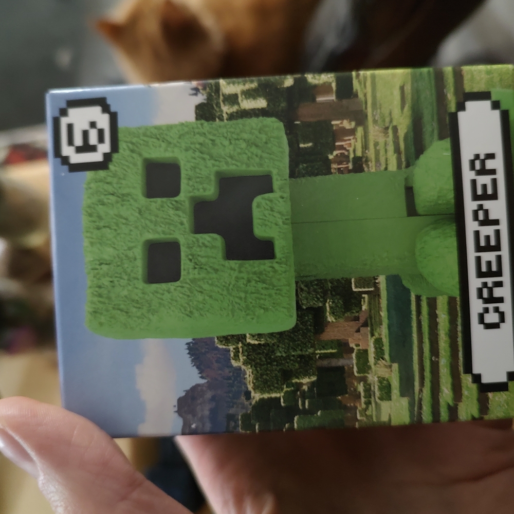 Green Pixelated Creeper Happy Meal Toy